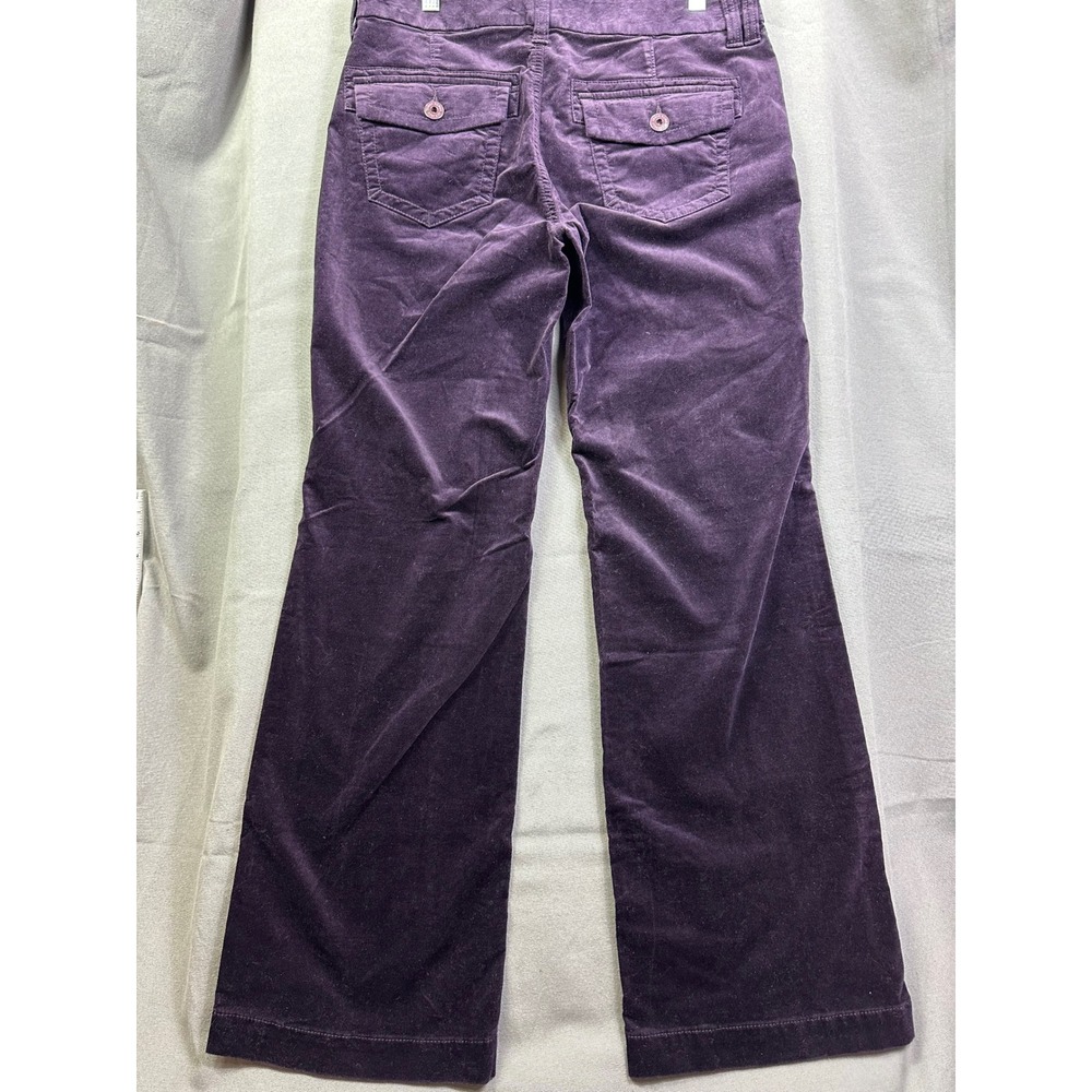 Eddie Bauer Purple Corduroy Pants Women Wide Leg Velvet Texture Trousers size 10 - Picture 13 of 16